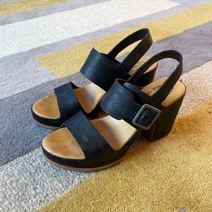 Kork-Ease Platform Leather Sandals